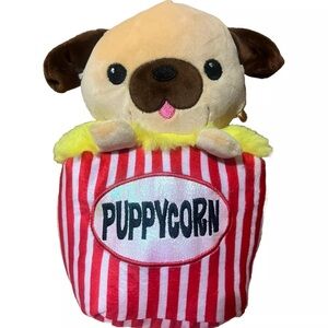 Puppycorn Plush Popcorn Bag Pug